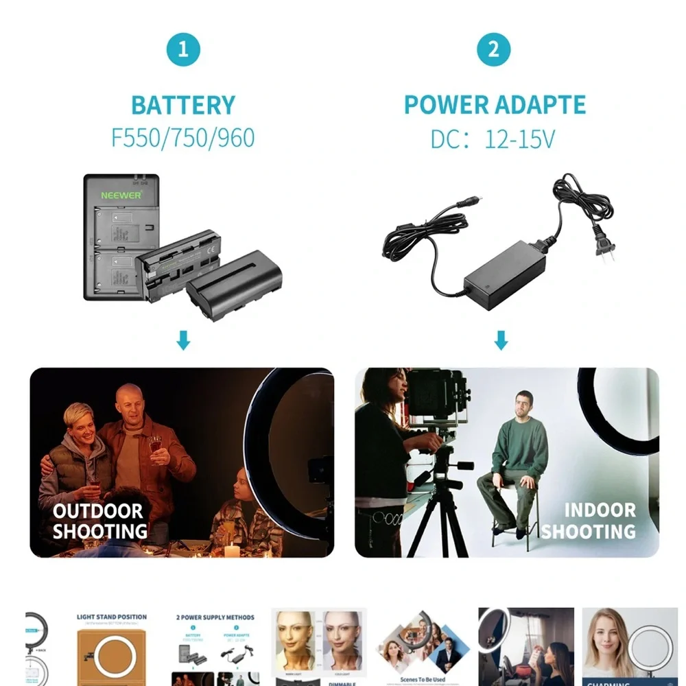 Neewer LED Ring Light Kit with Stand